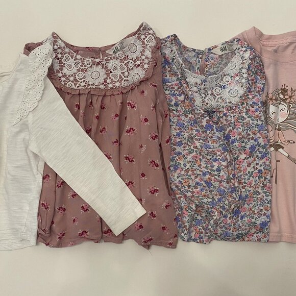 3-4 years old Cute Bundle 3 blouses and 1 t-shirt - Picture 1 of 6